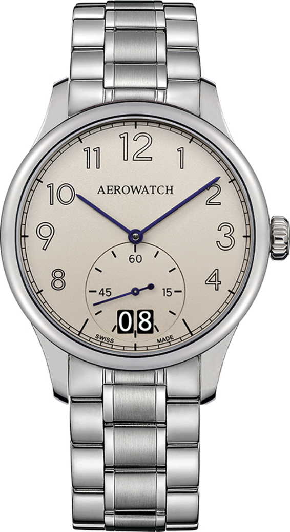 Мужские часы Aerowatch Renaissance 39982 AA10, механизм кварцевый, циферблат , браслет кожа — Изображение 1