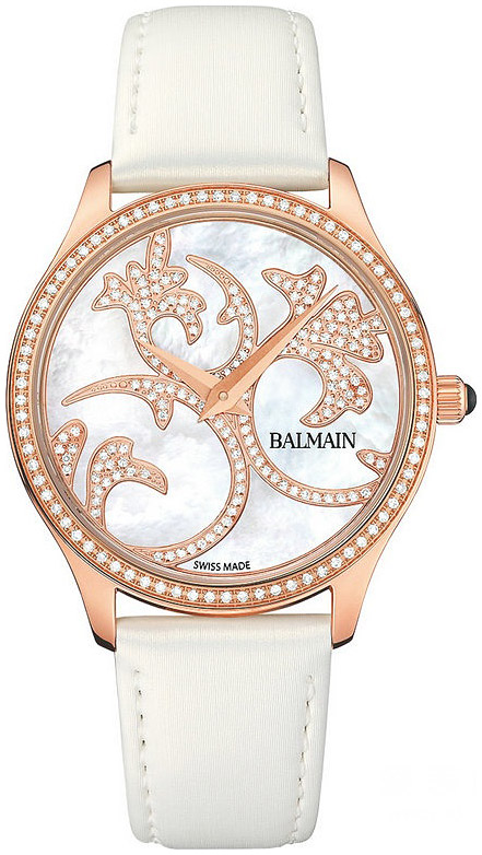 Женские часы Balmain Balmazing II B1793.22.85, механизм кварцевый, циферблат белый, браслет кожа + сатин — Изображение 1