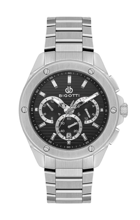 Мужские часы Bigotti Raffinato BG.1.10600-2, механизм кварцевый, циферблат белый, браслет нержавеющая сталь — Изображение 1