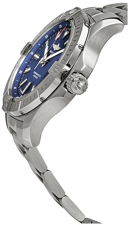Мужские механический хронометр с автоподзаводом часы Breitling Avenger A17318101C1A1 синий нержавеющая сталь — Изображение 4