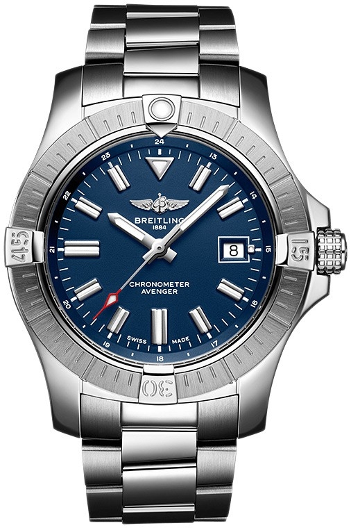 Мужские механический хронометр с автоподзаводом часы Breitling Avenger A17318101C1A1 синий нержавеющая сталь — Изображение 1