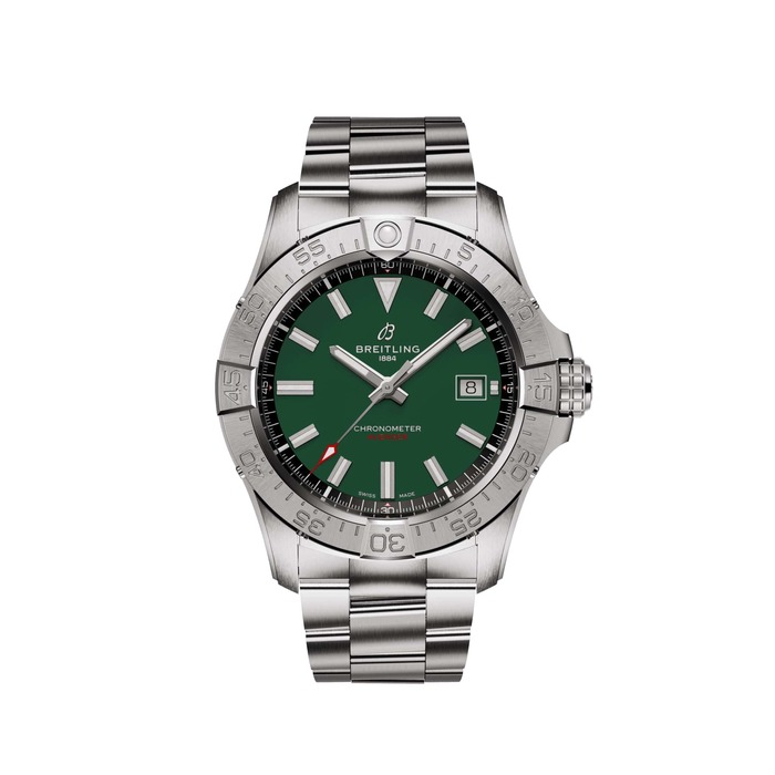 Мужские механический хронометр с автоподзаводом часы Breitling Avenger A17328101L1A1 зеленый hержавеющая сталь — Изображение 1