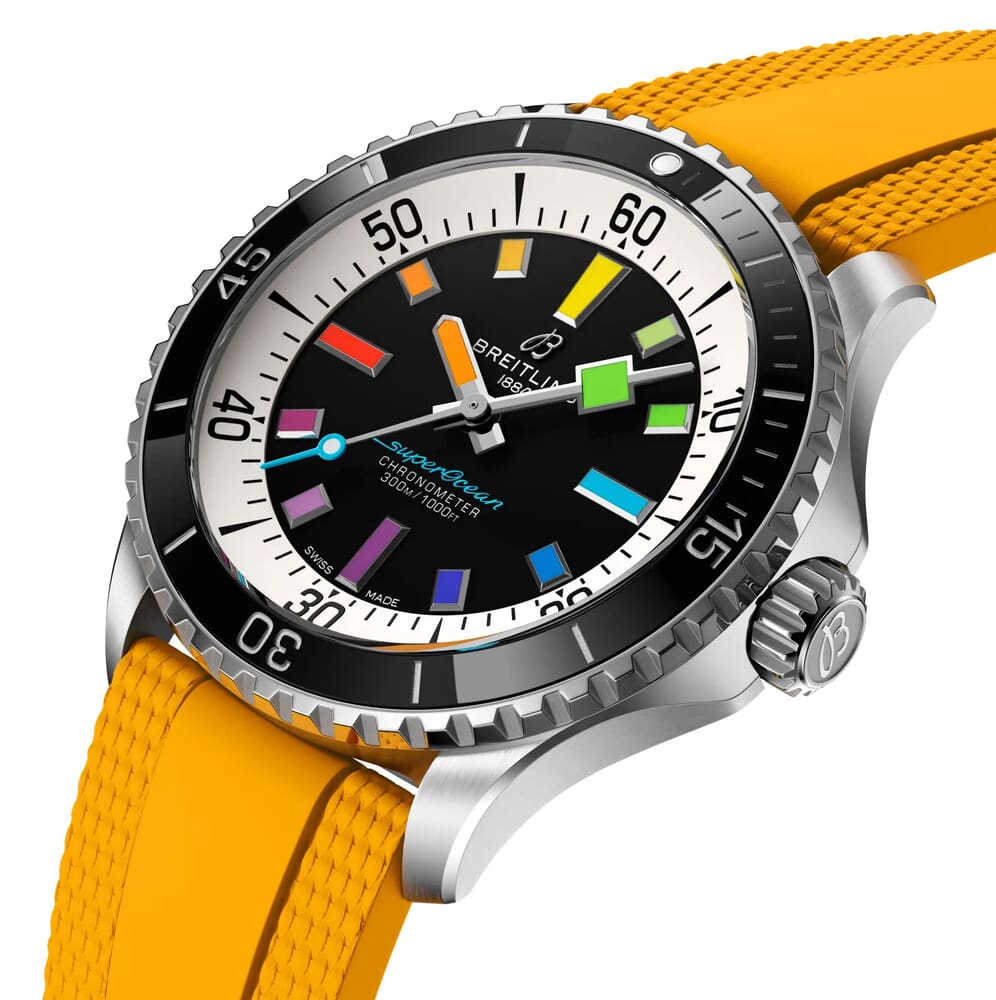 Мужские механический с автоподзаводом часы Breitling Superocean A17375211B2S4 черный каучук — Изображение 2