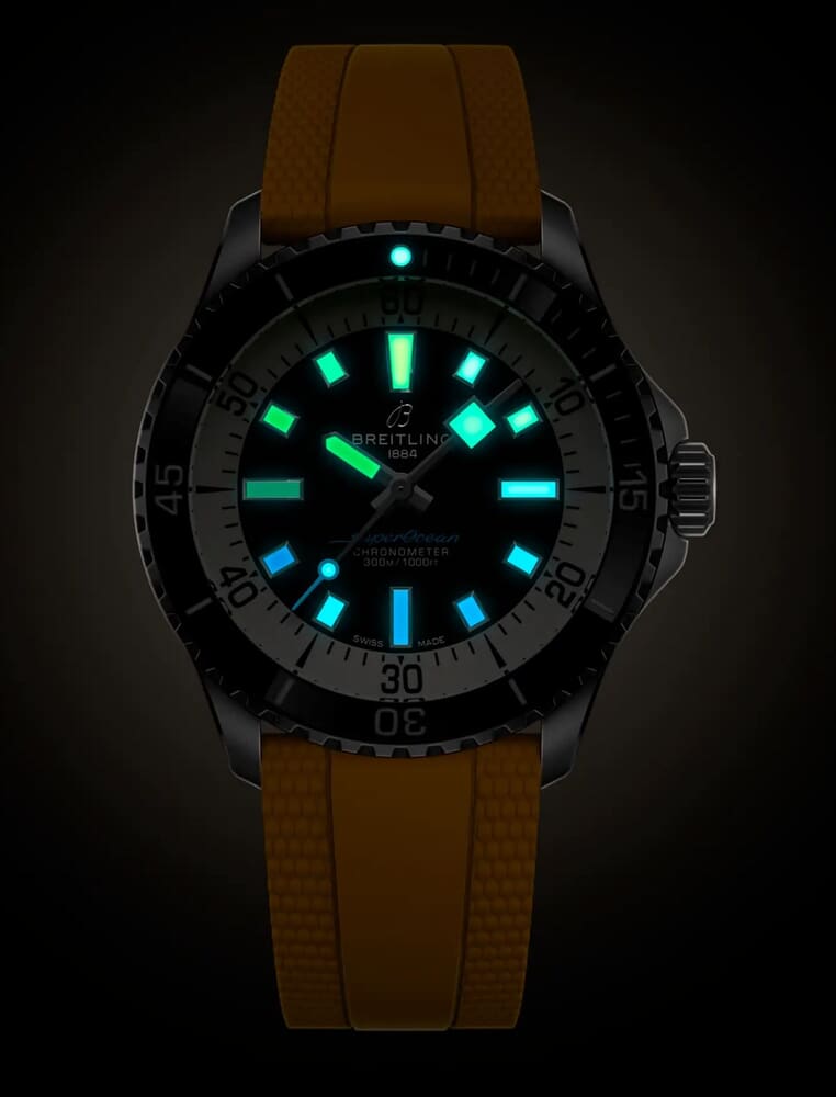 Мужские механический с автоподзаводом часы Breitling Superocean A17375211B2S4 черный каучук — Изображение 5