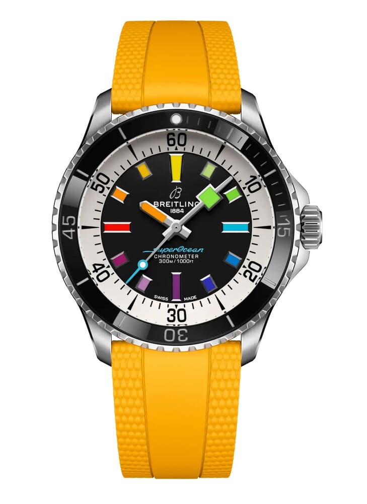Мужские механический с автоподзаводом часы Breitling Superocean A17375211B2S4 черный каучук — Изображение 1