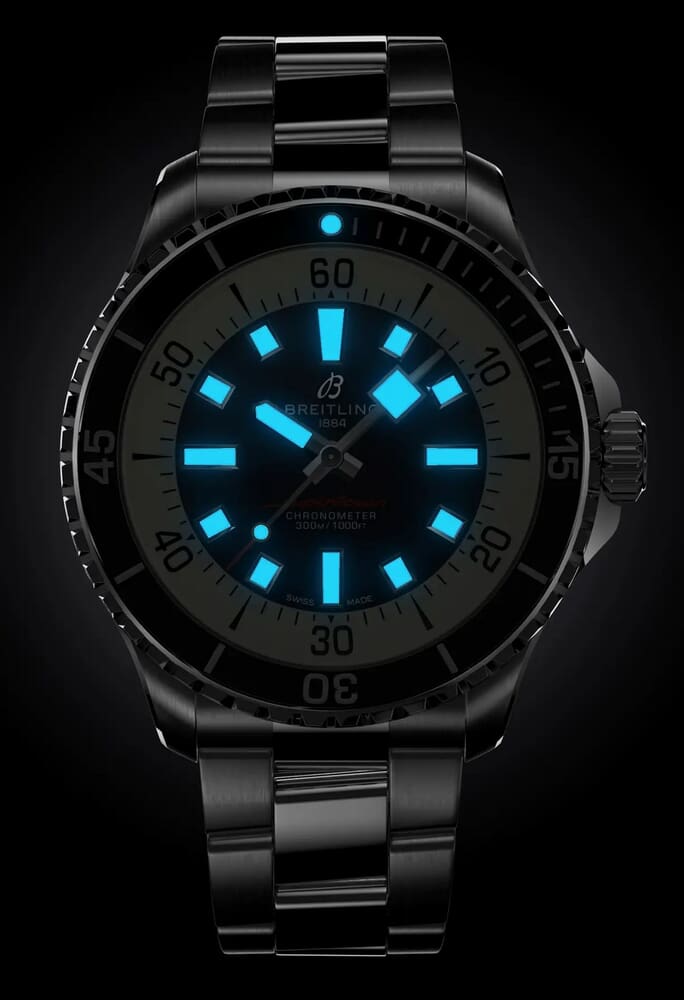 Мужские механический с автоподзаводом часы Breitling Superocean A17376211B1A1 черный нержавеющая сталь — Изображение 5