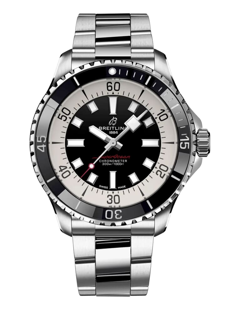Мужские механический с автоподзаводом часы Breitling Superocean A17376211B1A1 черный нержавеющая сталь — Изображение 1
