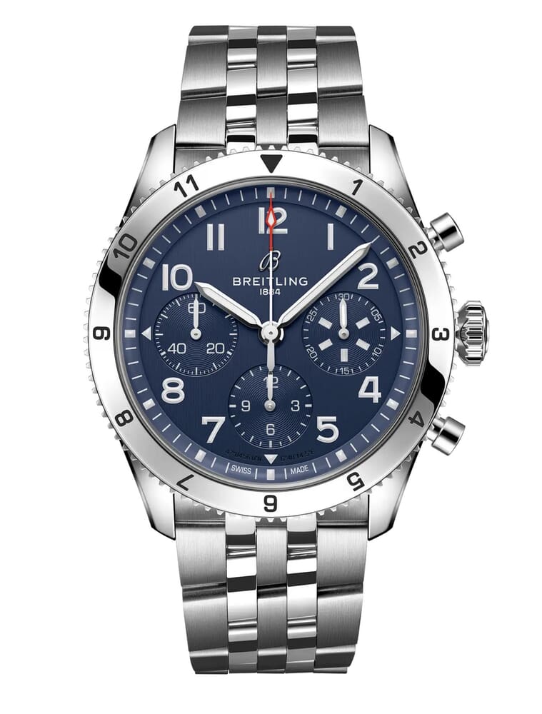 Мужские механический с автоподзаводом часы Breitling Classic AVI A233801A1C1A1 синий нержавеющая сталь — Изображение 1