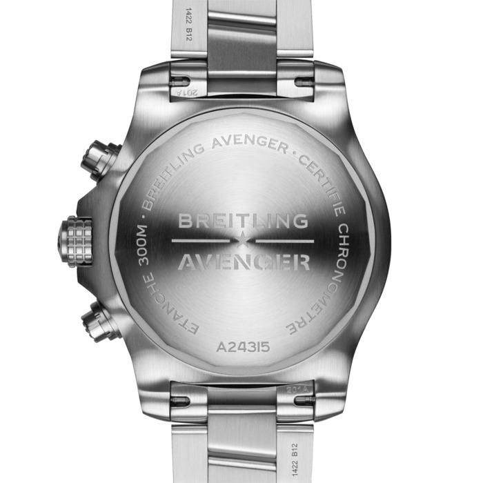 Мужские механический хронометр с автоподзаводом часы Breitling Avenger A24315101B1A1 черный hержавеющая сталь — Изображение 4