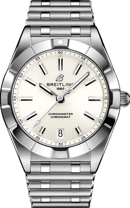 Женские кварцевый часы Breitling Chronomat A77310101A2A1 белый нержавеющая сталь — Изображение 1