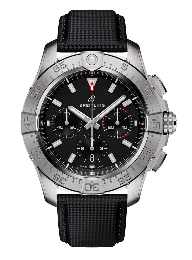 Мужские механический с автоподзаводом часы Breitling Avenger AB0147101B1X1 черный текстиль — Изображение 1