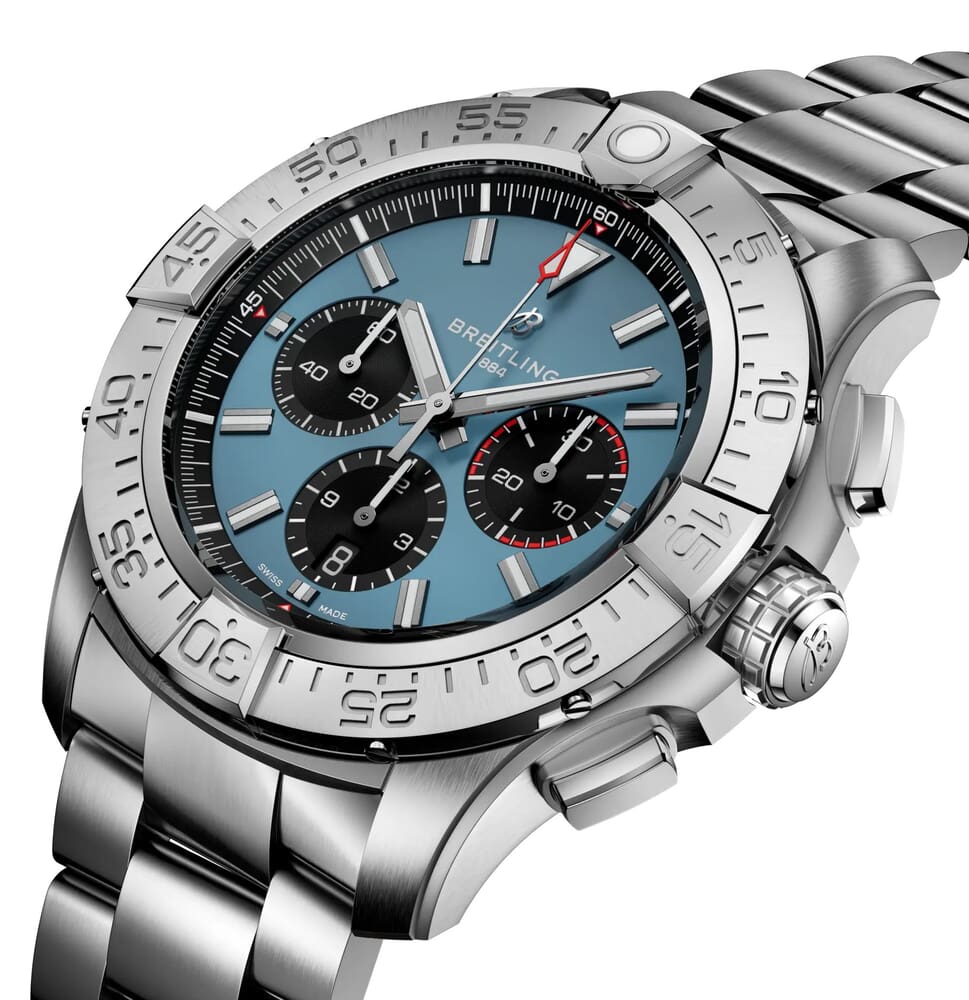 Мужские механический с автоподзаводом часы Breitling Avenger EB0148101C1E1 синий титан — Изображение 2