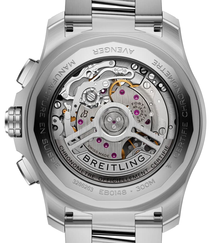 Мужские механический с автоподзаводом часы Breitling Avenger EB0148101C1E1 синий титан — Изображение 4