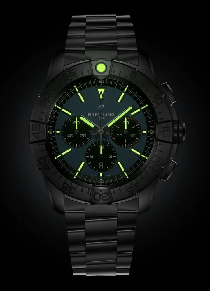 Мужские механический с автоподзаводом часы Breitling Avenger EB0148101C1E1 синий титан — Изображение 5