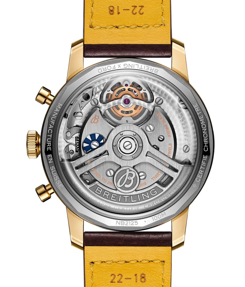 Мужские механический с автоподзаводом часы Breitling Top Time NB21251A1L1X1 зеленый кожа — Изображение 4