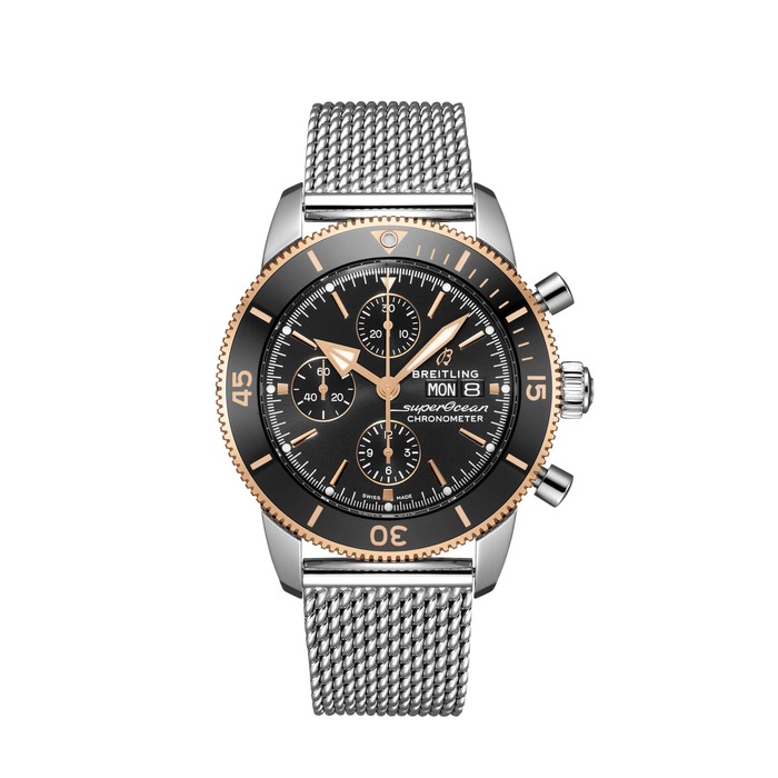Мужские механический хронометр с автоподзаводом часы Breitling Superocean Heritage U13313121B1A1 черный hержавеющая сталь — Изображение 1