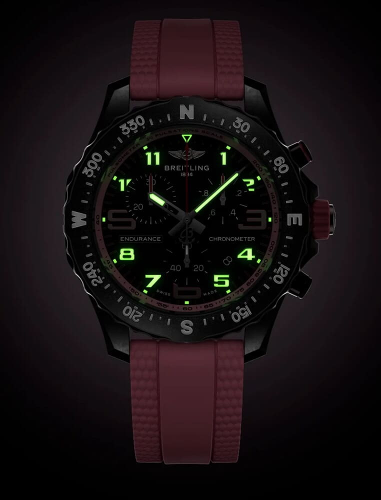 Женские кварцевый часы Breitling Professional X83310D41B1S1 черный каучук — Изображение 6