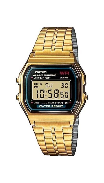 Мужские часы Casio Vintage A-159WGEA-1, механизм электронные, циферблат , браслет браслет сталь + pvd — Изображение 1