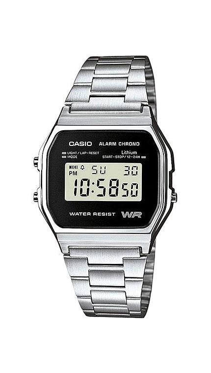 Мужские часы Casio Vintage A158WEA-1E, механизм электронные, циферблат , браслет стальной браслет — Изображение 1