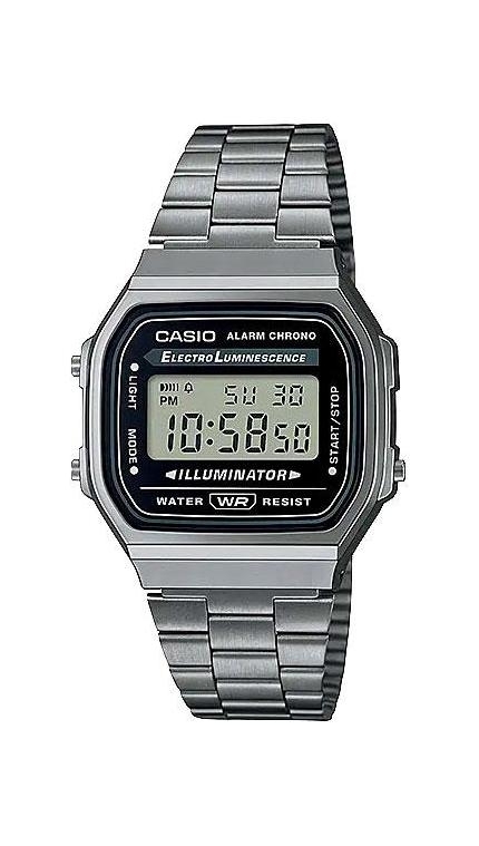 Мужские часы Casio Vintage A168WGG-1A, механизм электронные, циферблат , браслет сталь — Изображение 1
