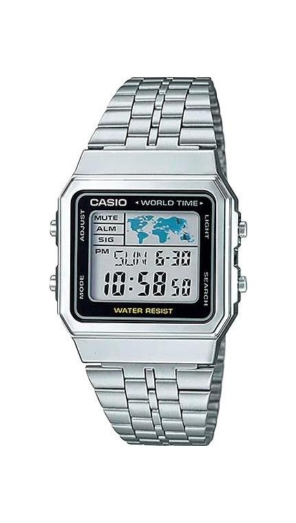 Унисекс часы Casio Vintage A500WA-1, механизм электронные, циферблат , браслет сталь — Изображение 1