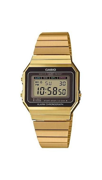 Мужские часы Casio Vintage A700WEG-9AEF, механизм электронный, циферблат , браслет сталь — Изображение 1