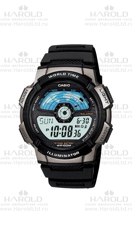 Мужские электронные часы Casio Standart Digital AE-1100W-1A  пластик — Изображение 1