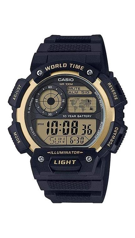 Мужские часы Casio Casio Collection AE-1400WH-9A, механизм электронные, циферблат , браслет пластик — Изображение 1