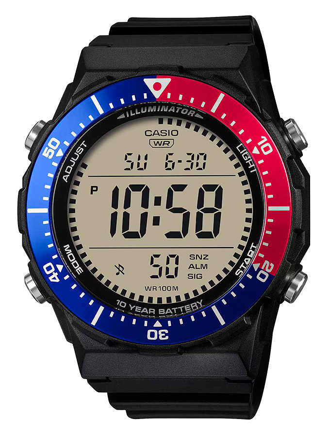Мужские часы Casio Casio Collection AE-1700H-1A2, механизм кварцевый хронограф, циферблат серый, браслет пластик — Изображение 1
