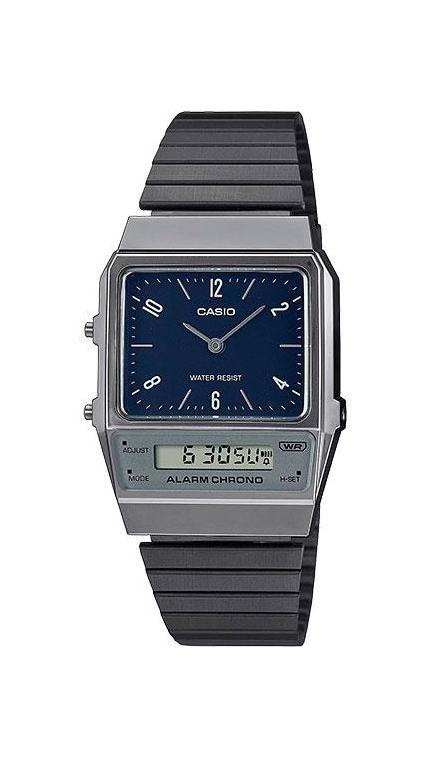 Мужские часы Casio Vintage AQ-800EB-2A, механизм кварцевый + электронный, циферблат , браслет браслет сталь + pvd — Изображение 1