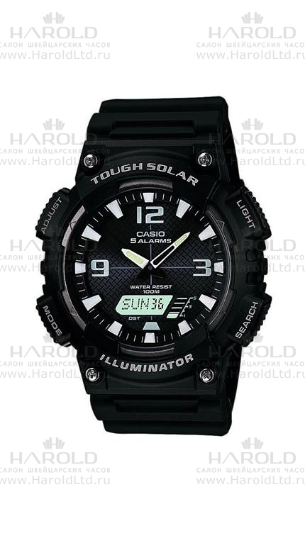 Мужские часы Casio Sports Timer AQ-S810W-1A, механизм кварцевый + электронный, циферблат , браслет пластик — Изображение 1