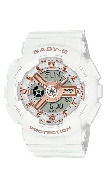 Женские часы Casio Baby-G BA-110XRG-7A, механизм кварцевый + электронный, циферблат , браслет пластик — Изображение 1