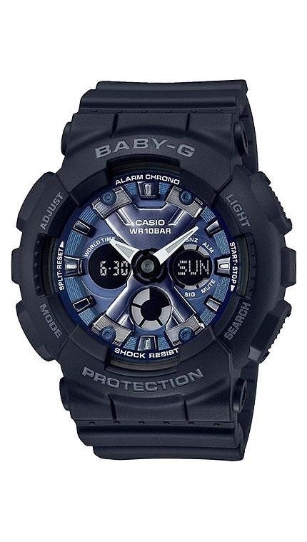 Женские часы Casio Baby-G BA-130-1A2, механизм кварцевый + электронный, циферблат , браслет пластик — Изображение 1