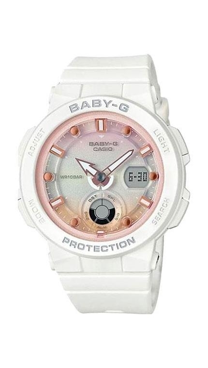 Женские часы Casio Baby-G BGA-250-7A2, механизм кварцевый + электронный, циферблат , браслет пластиковый ремешок — Изображение 1