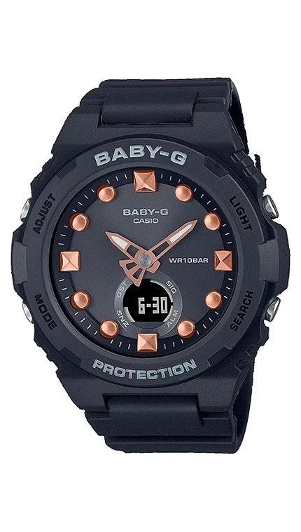 Женские часы Casio Baby-G BGA-320-1A, механизм кварцевый + электронный, циферблат , браслет пластик — Изображение 1