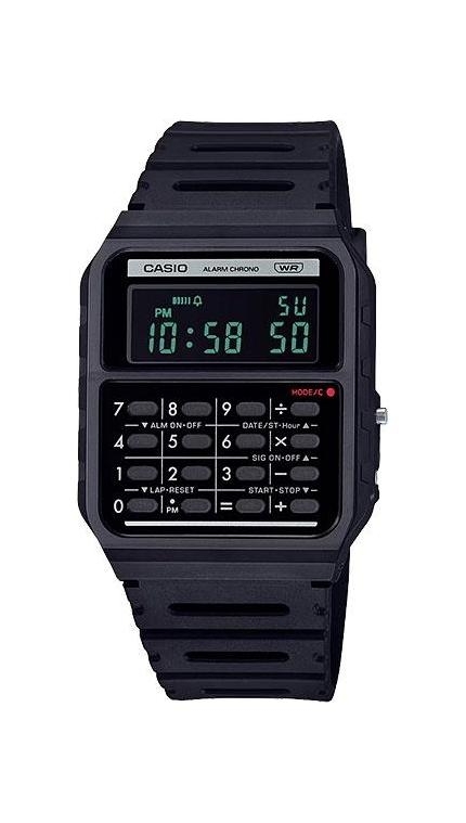 Унисекс часы Casio Casio Collection CA-53WB-1B, механизм электронные, циферблат , браслет пластиковый ремешок — Изображение 1