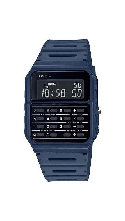 Унисекс часы Casio Vintage CA-53WF-2B, механизм электронные, циферблат , браслет пластиковый ремешок — Изображение 1