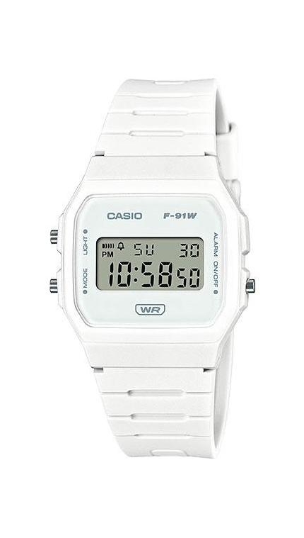 Унисекс часы Casio Vintage F-91WB-7A, механизм электронные, циферблат , браслет пластиковый ремешок — Изображение 1