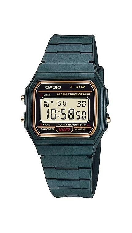 Унисекс часы Casio Casio Collection F-91WG-9, механизм электронные, циферблат , браслет пластиковый ремешок — Изображение 1
