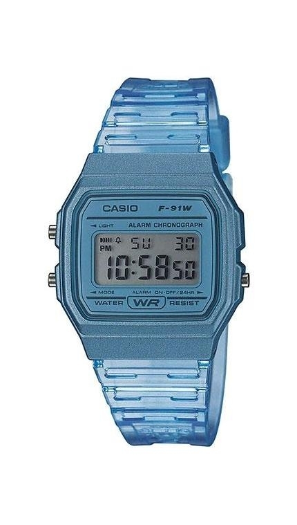 Женские часы Casio Casio Collection F-91WS-2, механизм электронные, циферблат , браслет пластик — Изображение 1