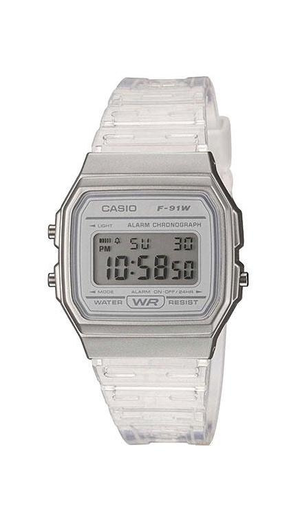 Женские часы Casio Casio Collection F-91WS-7, механизм электронные, циферблат , браслет пластик — Изображение 1