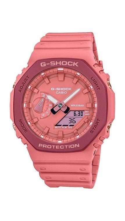 Унисекс часы Casio G-Shock GA-2110SL-4A4, механизм кварцевый + электронный, циферблат , браслет пластиковый ремешок — Изображение 1