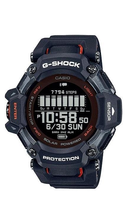 Мужские часы Casio G-Shock GBD-H2000-1A, механизм электронные, циферблат , браслет пластиковый ремешок — Изображение 1