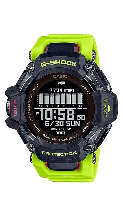 Мужские часы Casio G-Shock GBD-H2000-1A9, механизм электронные, циферблат , браслет пластиковый ремешок — Изображение 1