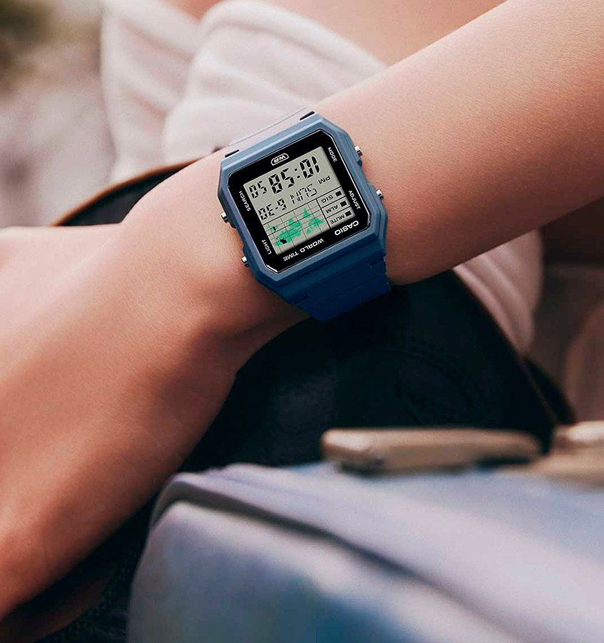 Унисекс часы Casio Casio Collection LF-30W-2A, механизм электронный, циферблат серый, браслет пластик — Изображение 2