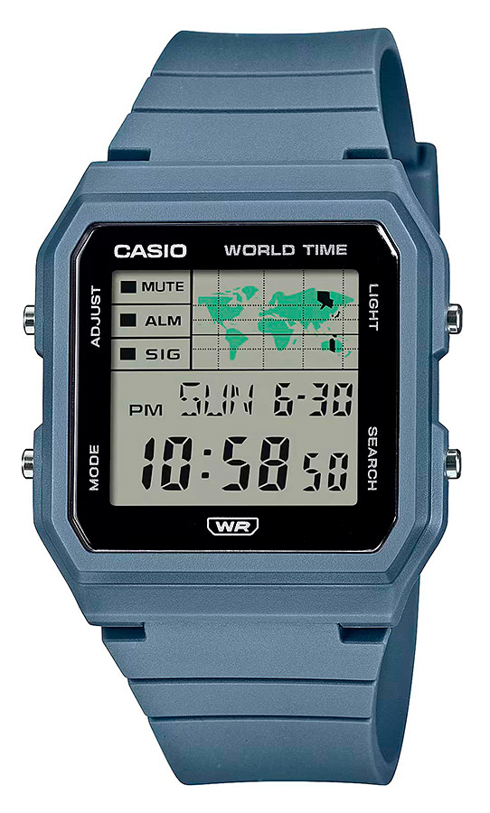 Унисекс часы Casio Casio Collection LF-30W-2A, механизм электронный, циферблат серый, браслет пластик — Изображение 1