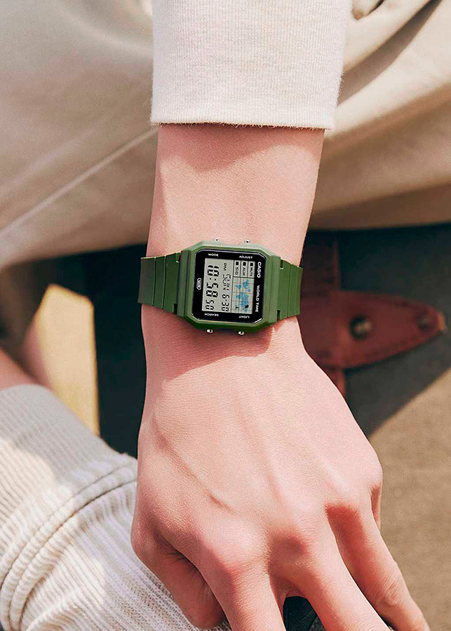 Унисекс часы Casio Casio Collection LF-30W-3A, механизм электронный, циферблат серый, браслет пластик — Изображение 2