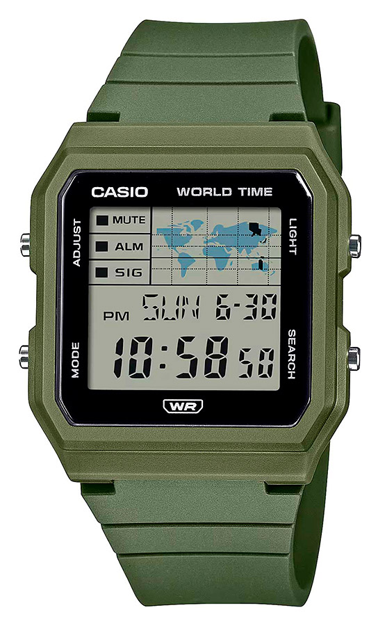 Унисекс часы Casio Casio Collection LF-30W-3A, механизм электронный, циферблат серый, браслет пластик — Изображение 1