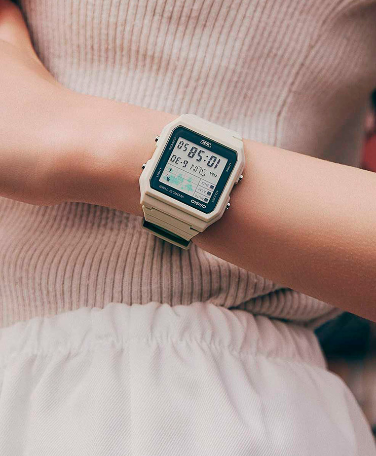 Унисекс часы Casio Casio Collection LF-30W-8A, механизм электронный, циферблат серый, браслет пластик — Изображение 2