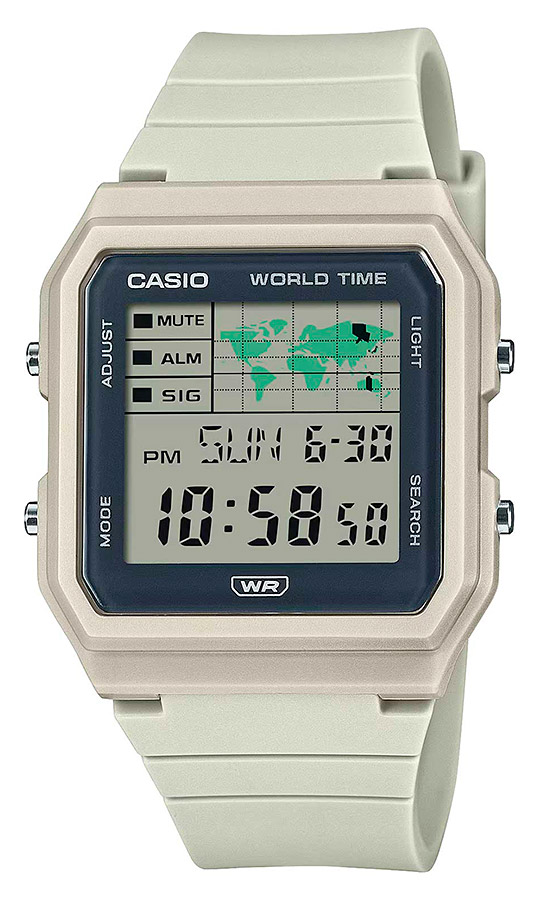 Унисекс часы Casio Casio Collection LF-30W-8A, механизм электронный, циферблат серый, браслет пластик — Изображение 1